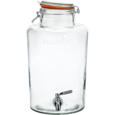 Dispenser en verre 8.5L avec support