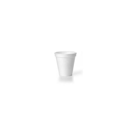 Gobelet en EPS 7oz / 200ml avec couvercle en PS- LES 50 GOBELET