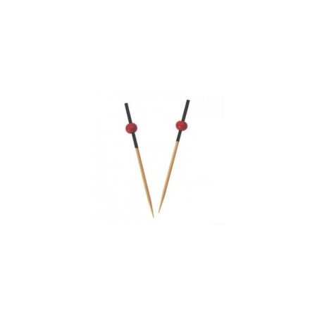 Pique rouge et noir 12cm- LES 100 PIÈCES