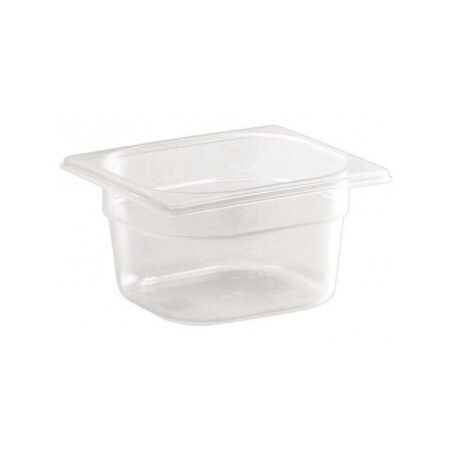 Bac gastronorme avec couvercle en polycarbonate GN 1/1, H. 100mm