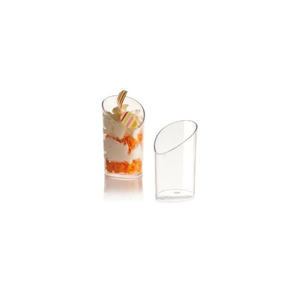Verrine tube transparente 70ml- LES 15 PIÈCES
