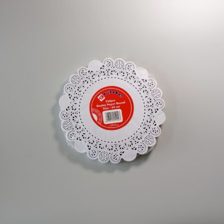 Papier dentelle rond 240mm- LES 250 PIÈCES