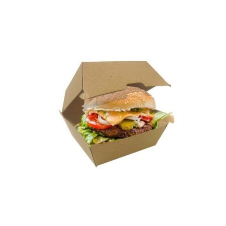 Boite à Hamburger en kraft GM - LES 50 BOITES