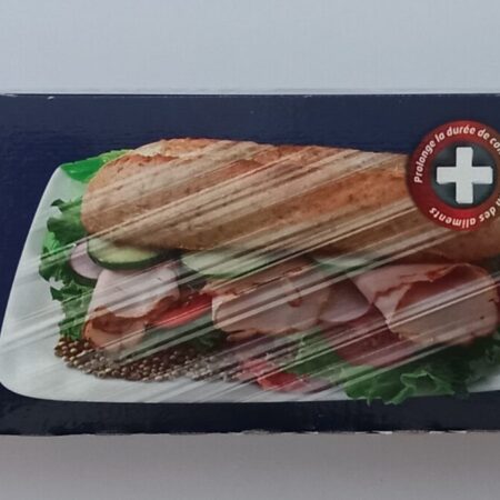 Film étirable alimentaire en boite distributrice, l 45cm - L 300m